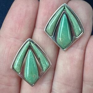 Jay King DTR Anhui Turquoise & Sterling Earrings